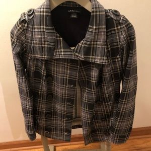 Self-esteem women’s plaid double breasted jacket